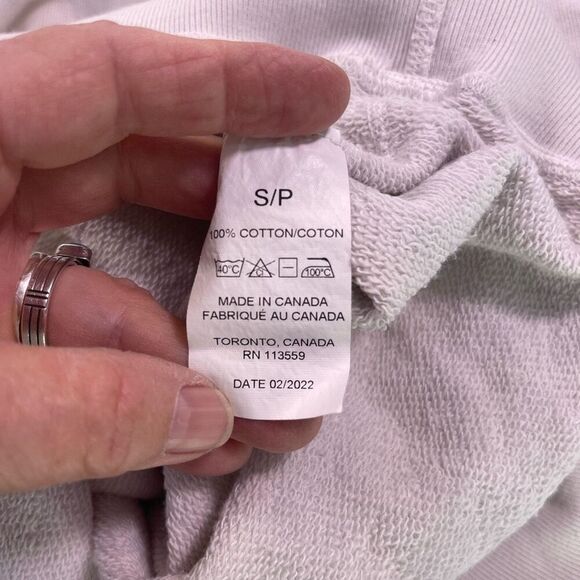 Hiro Clark White Long Sleeve Santa Ynez Crewneck Pullover Sweatshirt Size Small - Picture 6 of 11